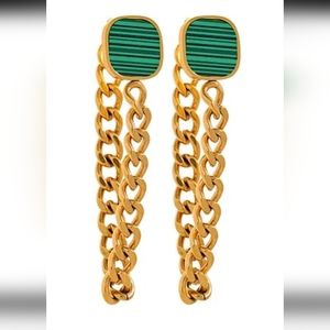 Stainless steel earrings .